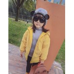 Girl Casual/Daily Solid Hoodie & Sweatshirt,Cotton Winter Long Sleeve  