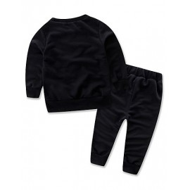 Girl Casual/Daily / Sports Solid Sets,Cotton Spring / Fall Long Sleeve Clothing Set  