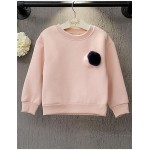 Girl's Casual/Daily Solid Hoodie & SweatshirtCotton Winter / Fall Pink / Yellow  