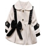 Girl Casual/Daily Solid Trench Coat,Cotton Summer / Winter Long Sleeve  