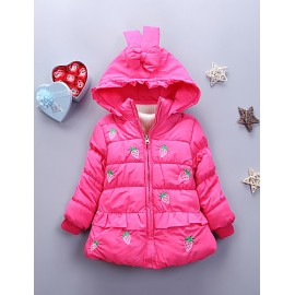 Girl's Casual/Daily Print BlouseCotton Winter Green / Pink / Red  