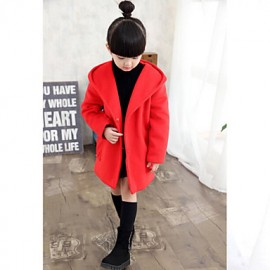 Girl's Pink / Red / Gray Jacket & Coat , Dresswear Wool Winter / Spring / Fall  