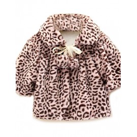 Girl's Leopard Jacket & Coat,Cotton Spring / Fall  