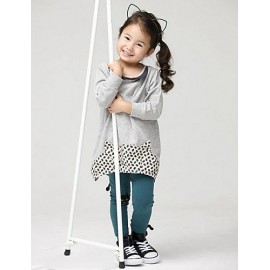 Girl's Casual/Daily Clothing Set,Rayon Spring / Fall Green / Gray  