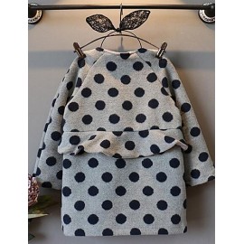 Girl's Casual/Daily Polka Dot Hoodie & SweatshirtNylon Winter / Spring / Fall Gray  