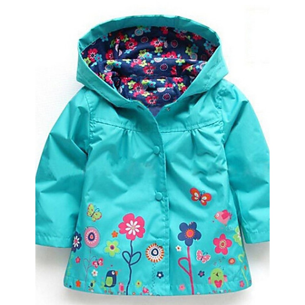 Girl's Down & Cotton Padded,Cotton Winter Green / Pink / Purple  