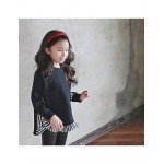 Girl's Casual/Daily Solid Blouse / Hoodie & SweatshirtCotton Winter / Fall Black / Red  