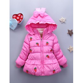 Girl's Casual/Daily Print BlouseCotton Winter Green / Pink / Red  