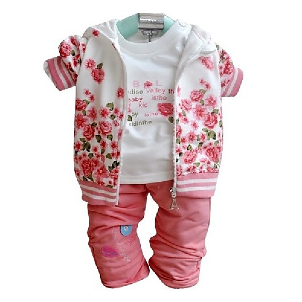 Girl's Cotton Blend Clothing Set Spring/Fall Long Sleeve  