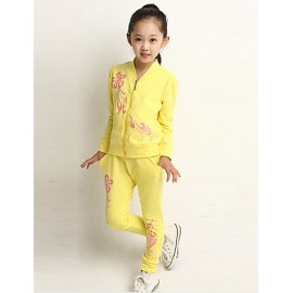 Girl Fashion In Europe And  Fall  Pants Leisure Sports Two-Piece Outfit  