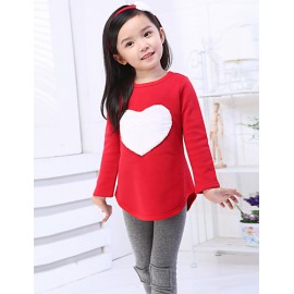 Girl's Summer/Spring/Fall Micro-elastic Medium Long Sleeve Clothing Sets (Cotton)  