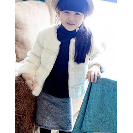 Girl Casual/Daily Solid Suit & Blazer,Cotton Winter Long Sleeve  