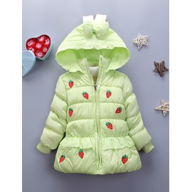 Girl's Casual/Daily Print BlouseCotton Winter Green / Pink / Red  