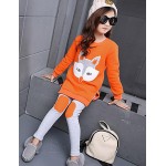 Girl Casual/Daily Patchwork Sets,Cotton Blend Winter / Spring / Fall Long Sleeve Clothing Set  