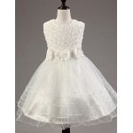 Girl's Summer Opaque Sleeveless Princess/Flower Girl/ Wedding Dress (Cotton Blend)  